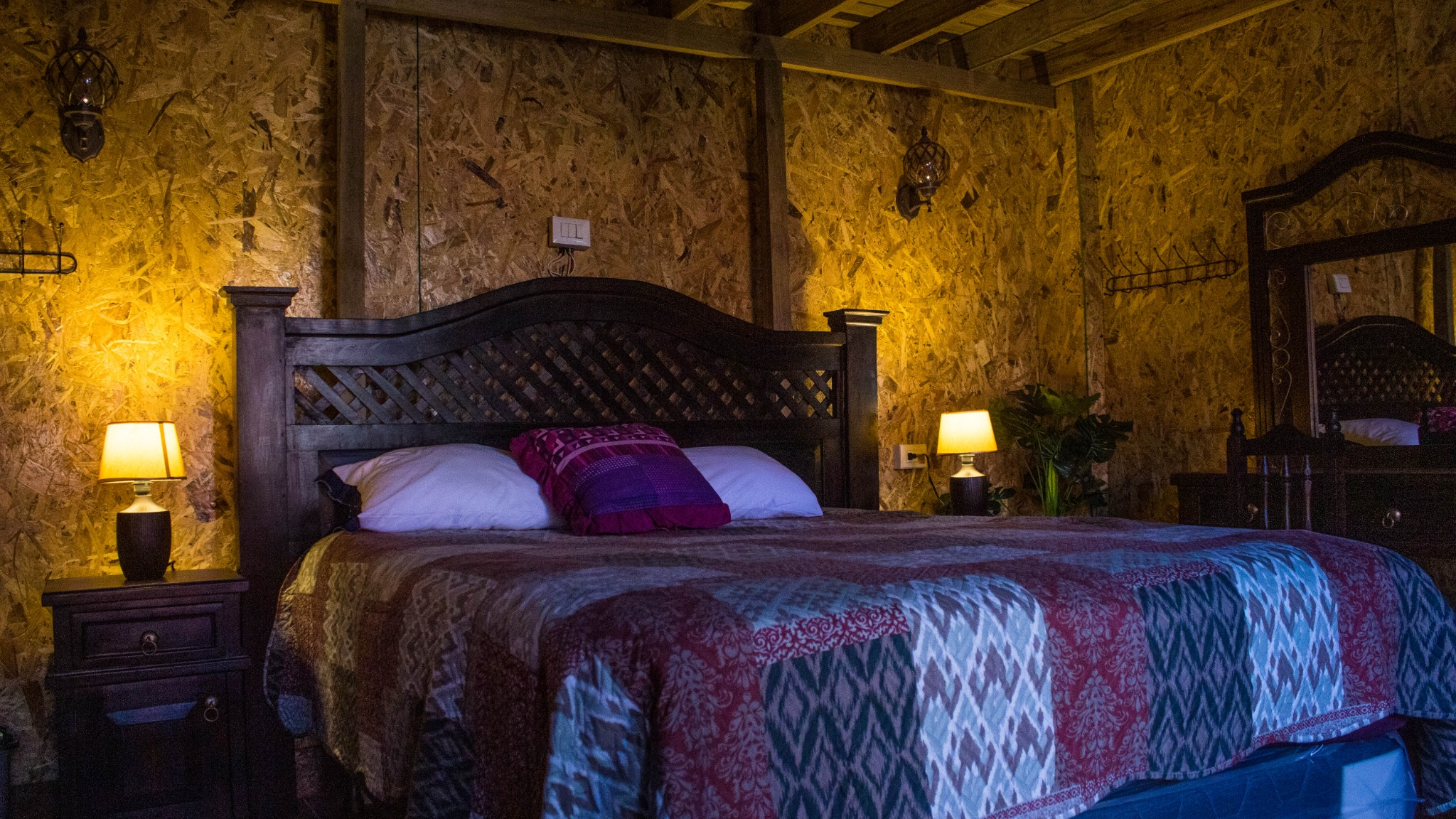 Interior de cabaña