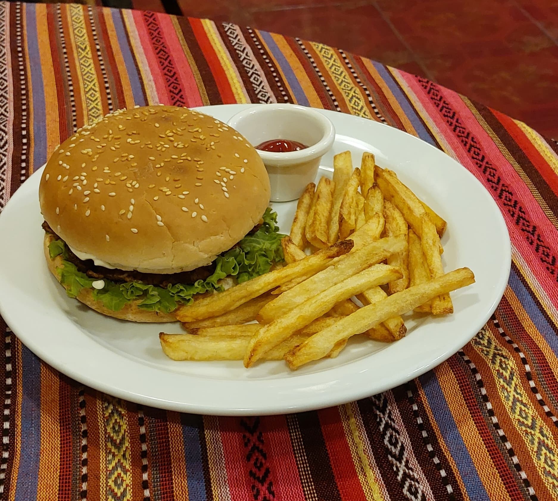 Hamburguesa de cafetería
